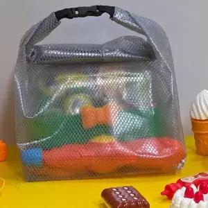 메쉬 투명 방수 파우치 여행 수영 목욕 용품 보관 가방 비치백 워터파크 물놀이