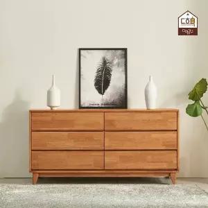 [다하미가구]크리만 3단 와이드 고무나무 원목 1200 1500 1800 드레스룸 옷 서랍장