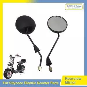 Citycoco 전기 스쿠터 오토바이 액세서리 부품 용 기본 고정 브래킷이있는 8mm 백미러 역방향