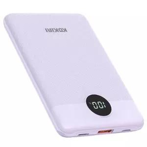 코끼리 보조배터리 미니 고속충전 LCD PD 22.5W 10000 C타입 USB2 퍼플