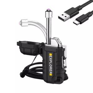 충전식 라이터 방수 캠핑 산악용 익스플로러 휴대용 흡연