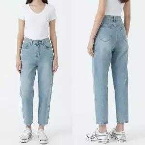 [하프클럽/다잇템]여자 하이웨스트 세미배기핏 클래식 데님팬츠