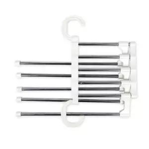 ( )옷장용 5단 접이식 바지걸이 화이트