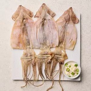 [인정식탁][건강한바다] 국내산 마른오징어 10미 400g내외 (소)