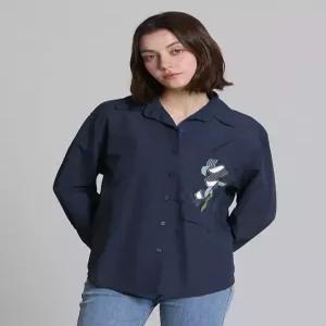 [오조크][오조크(OZOC)] 아트 그래픽 포켓 셔츠 (택가격 128000원)