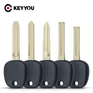 KEYYOU 1PCS TOY43/TOY40/TOY47/TOY41 블레이드 자동차 트랜스폰더 키 쉘 토요타용 렉서스 호환용 칩 없음