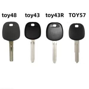 렉서스 호환 토요타 TOY48 toy51 toy43 10개 트랜스폰더 키 쉘 (칩 없음)