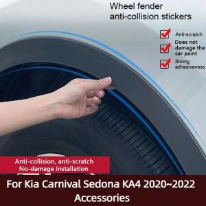 자동차 휠 아치 리프 보드 스티커 기아 호환 카니발 세도나 KA4  ~ 액세서리 용 마모 방지 방수  고무 씰
