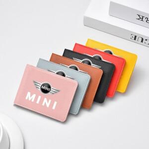 자동차 로고 ID 카드 홀더 은행  액세서리 미니 JCW 카브리오 쿠퍼 컨트리맨 에이스맨 클럽맨 쿠페 F57