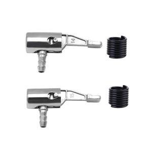 2pcs 6mm Air Tire Chuck Inflator Pump Hose Adapter Valve Connector For Car Bike Portable Inflatable