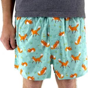 록 환초 남성용 밝고 대담한 재미있는 참신함 프린트 면 박서 반바지 속옷