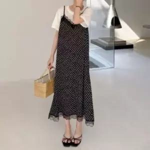 [하프클럽/]여성 외출 레이어드 뷔스티에 드레스