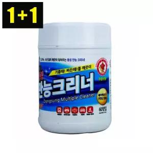 1+1 동성 만능크리너 원통형 60매 청소용품 크리너 싱크대 가스렌지 자동차 기름때 제거 청소