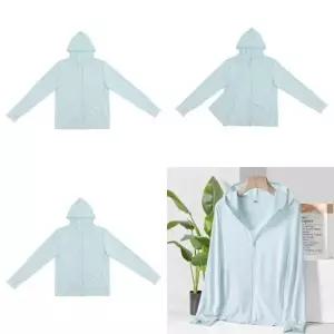 ( )여성 자외선차단 후드집업 M 스카이 여름집업 얇은 집업후드티