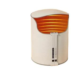 원통형 전기 발난로 머 5단 풋난방기 온도조절 발열 4단 코어