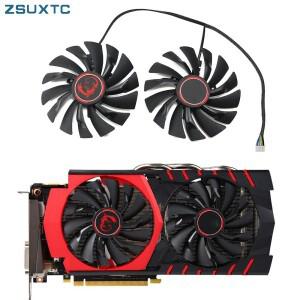PLD10010S12HH MSI GTX 960 1060 Ti GTX980Ti 게이밍 RX 470 X 그래픽 카드 팬용 4PIN 쿨러 팬