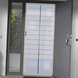 현관 롤 방충망 슬라이딩 알루미늄 접이식 현관 자동 방충망 출입문 설치 모기장