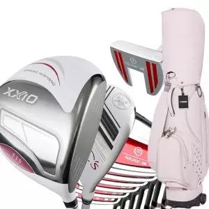 [아웃도어스/젝시오]젝시오14 야마하 마루망 여성골프채 조합풀세트 화이트 야마하캐디백포함