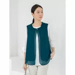 [하프클럽/모슬린]엄마옷 더블카라 이중 쉬폰 베스트 MQG127016 마담 미시 중