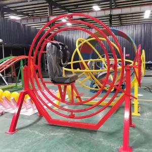 3D 그네 스윙 무중력 비행 훈련 수동 자이로 링 회전