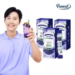 [퍼니트] 퓨어 100% NFC 유기농 프리미엄 블루베리즙 스틱 14포 x 3박스