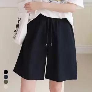 [올리비에스클로젯] [55-66]포켓 배색 포인트 밴딩 하프팬츠_O2604PT051B