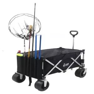 낚시카트 캠핑웨건 시장구르마 구르마 캠핑 블랙 용 접이식 시장 대형 핸드카 승합차용