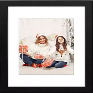 골든 스테이트 아트 11x14 블랙 포토 우드 프레임에 리얼 글래스와 화이트 매트를 사용하여 8x10 사진 제공