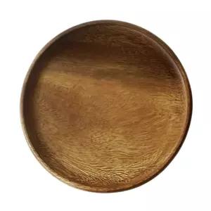 우드플레이트 아카시아 원형소반 나무접시 1호