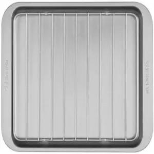 셰프의 클래식 논스틱 토스터 오븐 브로일러 팬 랙 포함 - 모든 표준 적합