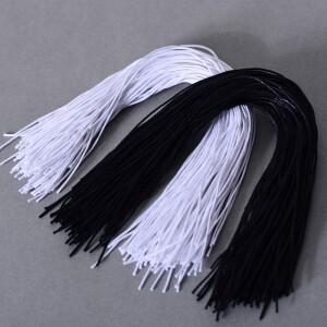 검은 색 흰색 왁스 코튼 문자열 코드 의류 태그 핸드 스레딩 액세서리 로프 1.5mm