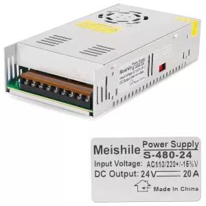 24V 20A 480W DC 스위칭 전원 어댑터 PSU AC-DC 24볼트 산업용 변압기 컨버터 0-15/10암페어 LED 구동 램프
