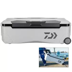 다이와 48L 대용량 낚시 바퀴 대장 쿨러 아이스박스 바다 선상 호래기 방어 갈치 삼치