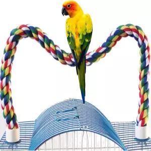 토기구티 버드 퍼치 로프 케이지용 코너용 앵무새 코카티엘 러브버드 버저리가 패러킷
