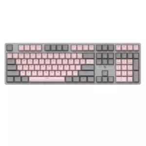 COX 게이밍 키보드 핑크 청축 이중사툴 ABS 키잠금  BNS