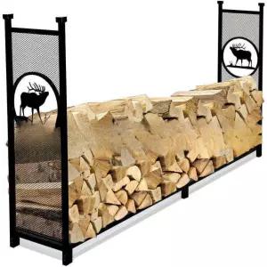 장작거치대 나무보관함 철제랙 캠핑장 펜션 통나무스탠드 창고 정원가구 야외