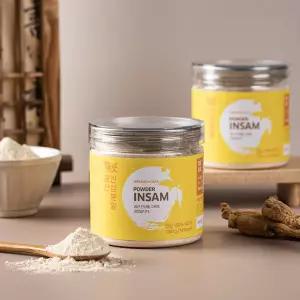 인삼분말 가루 200g 국내산 6년근 인삼 100% 인삼차 저온건조