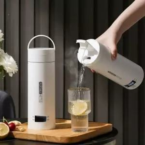 충전식 전기포트 휴대용 보온병 분유 차량용 여행 캠핑 무선 보온 케틀