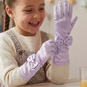 채우기 어린이 공주 장갑 핑크 보라 여아공주장갑7세아