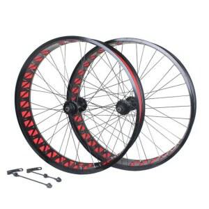 미끄럼방지 휠 26인치 앞뒤세트 세트 바퀴 림 자전거 팻타이어 블랙