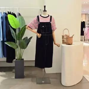 [대구백화점] [4CUS]포켓 멜빵 데님 롱원피스(FM6C3OP31697)