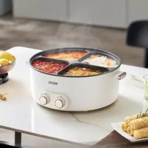 멀티쿠커 훠거 가정용 오뎅탕 전기 분리형 냄비 샤브샤브 전골 4구 캠핑
