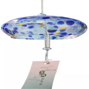 수제 일본 유리 바람 차임벨 스테인드글라스 공예 생일 크리스마스 발렌타인 데이 선물 정원 창문 주방 홈