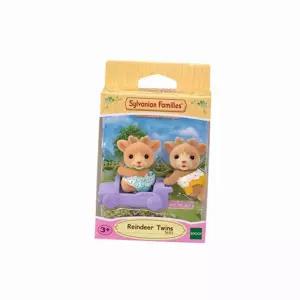 유아 동물인형 순록 쌍둥이 미니어처소품 역할놀이장난감 소꿉놀이세트 아기인형 피규어