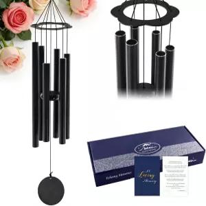 엄마를 잃은 것에 대한 아스타린 동정 선물 외부 조율을 위한 36인치 추모 윈드차임 꽃 모양의 탑 를