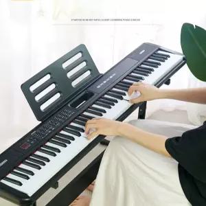 전자 오르간 교회 키보드 미니건반 입문 피아노 88키 연습용 초보자 풍금 키 접이식