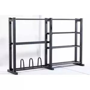 헬스 용품 거치대 진열대 바벨 이동식 선반 원판 수납