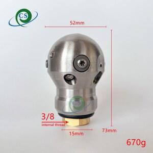 뚫어뻥 G3 압력식 하수구 준설 세척 노즐 하수 회전식 클리너 제터 워르호그 전면 1개 후면 3개 세라믹 인서트 포함