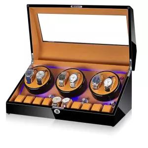 스위스 워치 와인더 정리함 보관대 시계함 원목 8구 케이스