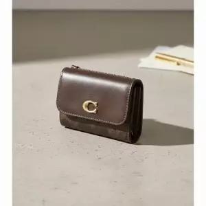 MUST IT_ COACH 에센셜 카드홀더 카드지갑 시그니처 캔버스 CAN48 B4 MPL